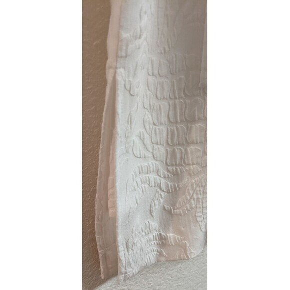 LILLY PULITZER "Kirrabelle" V-Neck Puff Sleeve Skirted Romper Dress Side Slits 4 - Picture 9 of 16